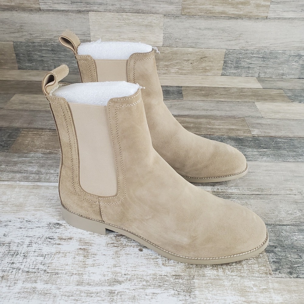 Saint Morta Mens Nomad Chelsea Boots Size 11 Tan Suede Slip On Casual Dress Boot